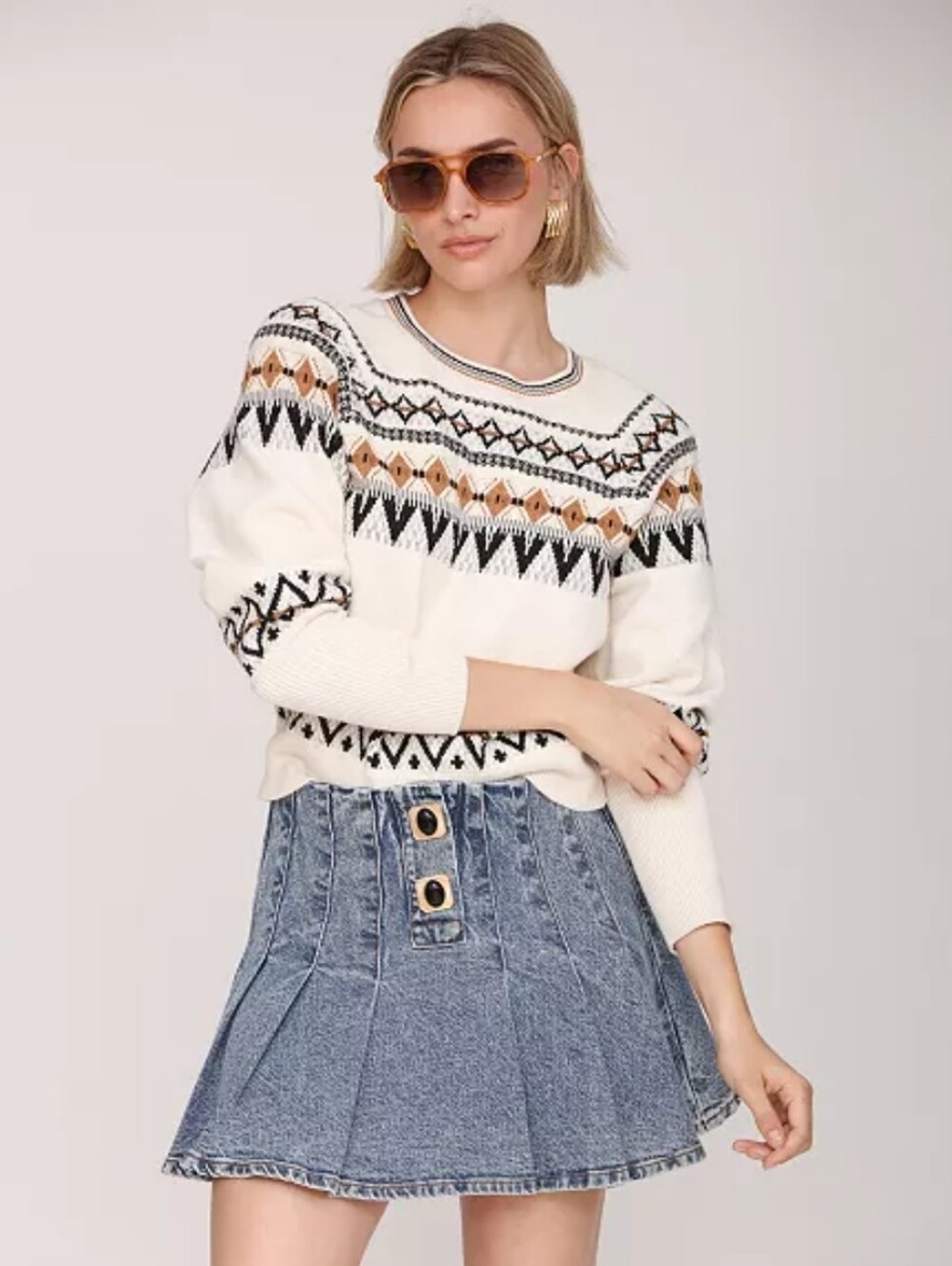 Avec Les Filles NWTs Balloon Sleeve Sweater - Picture 7 of 9